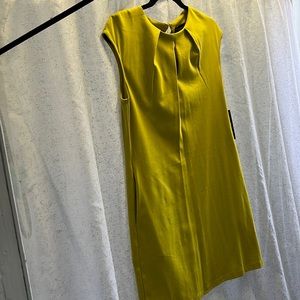 Lime green dress with pockets